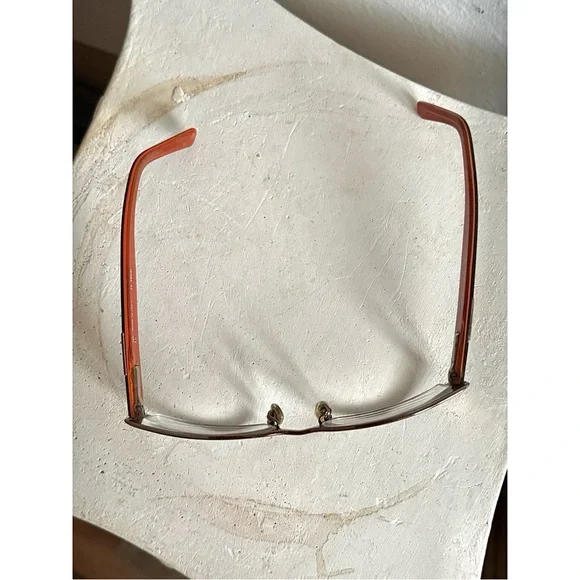 Fendi Womens Eye Glasses Frames Used good Condition Orange Brown - Picture 12 of 16